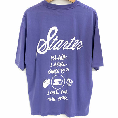 【中古品】【メンズ】 STARTER BLACK LABEL スターターブラックレーベル S/S Tee 半袖 プリント Tシャツ 150-260320-ea-01-fur サイズ：M カラー：パープル 万代Net店