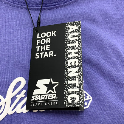 【中古品】【メンズ】 STARTER BLACK LABEL スターターブラックレーベル S/S Tee 半袖 プリント Tシャツ 150-260320-ea-01-fur サイズ：M カラー：パープル 万代Net店