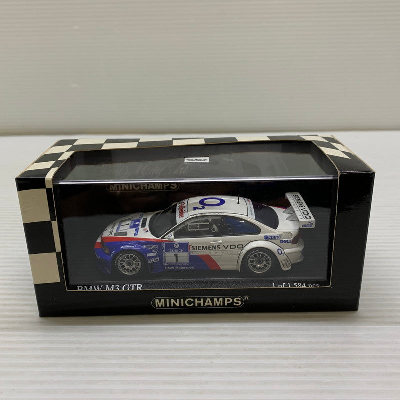 【中古品】 MINICHAMPS 1/43 BMW M3 GTR 2ND/ADAC 2005 ミニカー 061-260401-AS-17-min 万代Net店