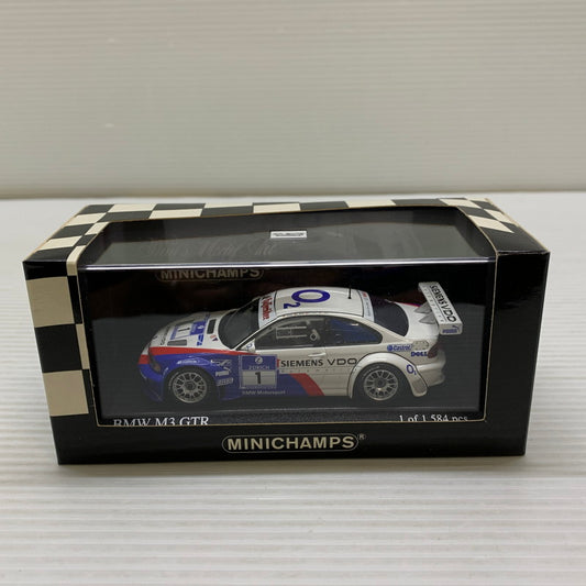 【中古品】 MINICHAMPS 1/43 BMW M3 GTR 2ND/ADAC 2005 ミニカー 061-260401-AS-17-min 万代Net店