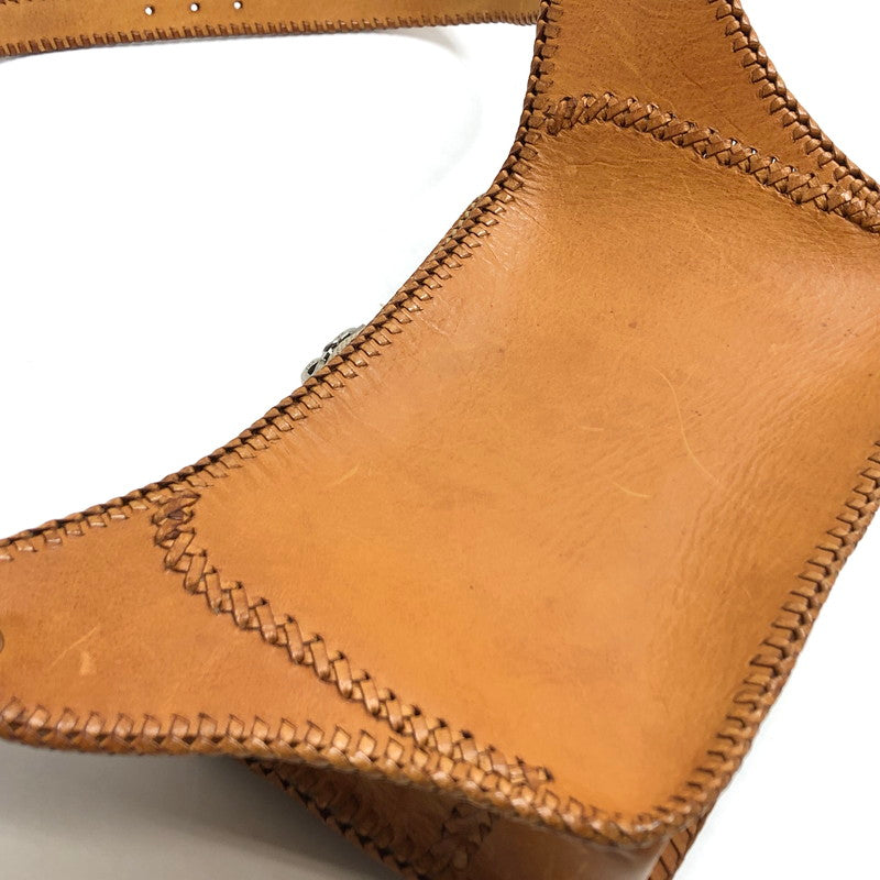 【現状渡し品】【メンズ/レディース】 SAAD サード LEATHER BODY BAG レザー ボディバッグ ウエストバッグ 鞄 188-260521-rs-09-fur カラー：ライトブラウン系 万代Net店