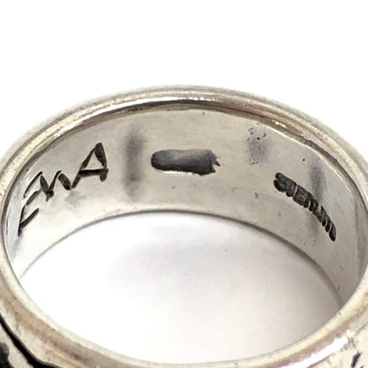 【中古品】【メンズ/レディース】 Ed Wayne Aragon エドウェイン・アラゴン Kewa Old "Storyteller" Overlay Ring c.1990～ ストーリーテラー リング 指輪 スターリング シルバー アクセサリー 192-241003-rs-02-fur カラー：シルバー 万代Net店
