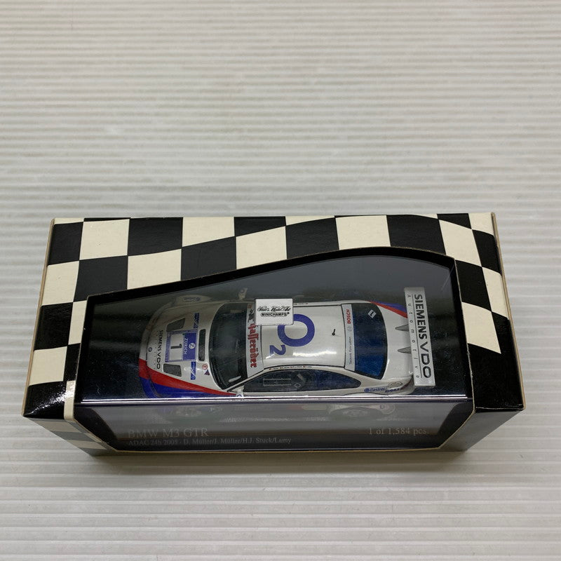 【中古品】 MINICHAMPS 1/43 BMW M3 GTR 2ND/ADAC 2005 ミニカー 061-260401-AS-17-min 万代Net店