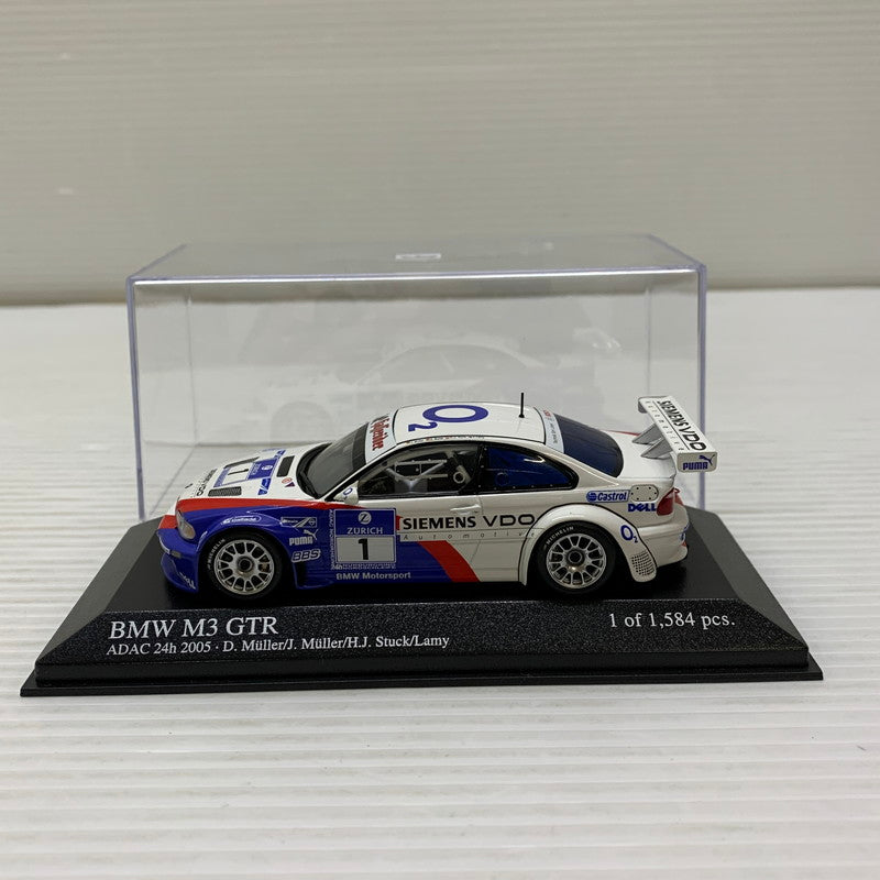 【中古品】 MINICHAMPS 1/43 BMW M3 GTR 2ND/ADAC 2005 ミニカー 061-260401-AS-17-min 万代Net店