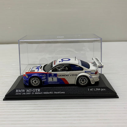 【中古品】 MINICHAMPS 1/43 BMW M3 GTR 2ND/ADAC 2005 ミニカー 061-260401-AS-17-min 万代Net店