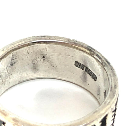 【中古品】【メンズ/レディース】 Ed Wayne Aragon エドウェイン・アラゴン Kewa Old "Storyteller" Overlay Ring c.1990～ ストーリーテラー リング 指輪 スターリング シルバー アクセサリー 192-241003-rs-02-fur カラー：シルバー 万代Net店