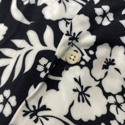 【中古品】【メンズ】 GITMAN BROS. ギットマンブラザーズ 1116-343-0471 UNITED ARROWS 別注 USA製 RAYON SS ALOHA SHIRT ユナイテッドアローズ アロハ シャツ 141-260726-kh-06-izu サイズ：15 カラー：ブラック×ホワイト 万代Net店
