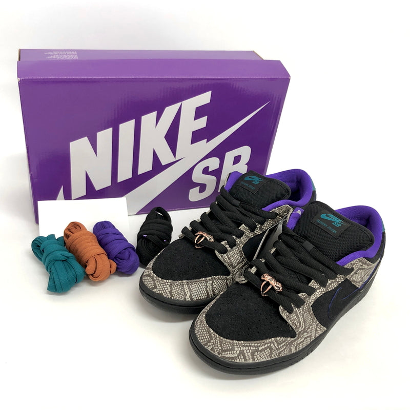 【中古美品】【メンズ】 NIKE × DASHAWN JORDAN ナイキ ダショーン・ジョーダン DUNK LOW "COPPERHEAD" IB6208-200 ダンク ロー コッパーヘッド スニーカー シューズ 160-260806-rs-02-fur サイズ：26.0cm US8 カラー：STRING/BLACK-BRIGHT SPRUCE 万代Net店