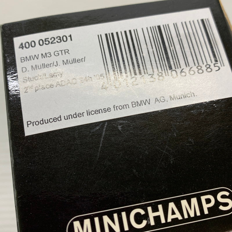 【中古品】 MINICHAMPS 1/43 BMW M3 GTR 2ND/ADAC 2005 ミニカー 061-260401-AS-17-min 万代Net店