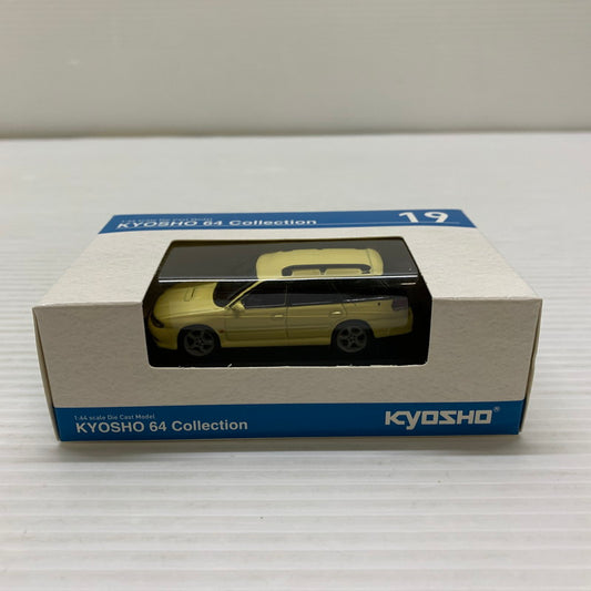 【中古品】 京商 kyosho 64 Collection SUBARU Legacy Touring Wagon Yellow ミニカー 061-260401-AS-23-min 万代Net店