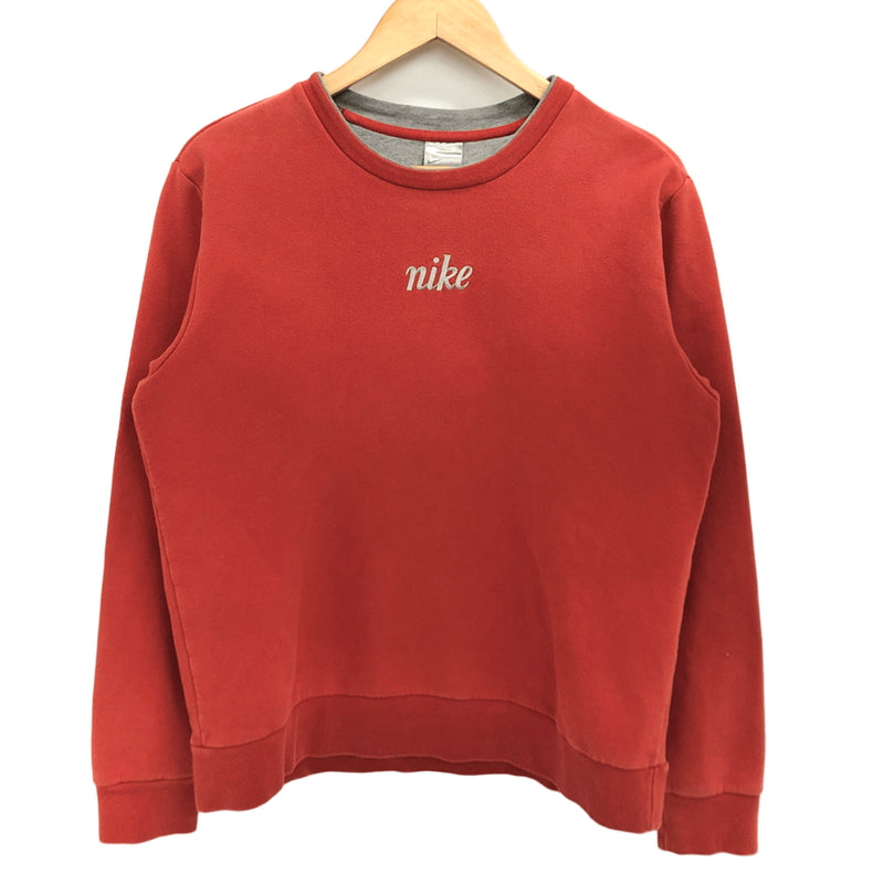 【現状渡し品】【メンズ】 NIKE ナイキ SWEATSHIRT スウェット トレーナー 長袖 トップス 古着 ヴィンテージ 146-261030-rs-04-fur サイズ：M カラー：レッド 万代Net店