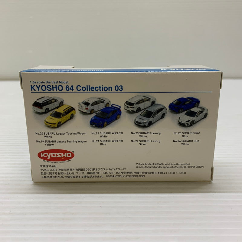 【中古品】 京商 kyosho 64 Collection SUBARU Legacy Touring Wagon Yellow ミニカー 061-260401-AS-23-min 万代Net店
