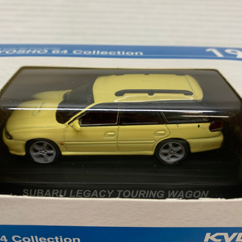 【中古品】 京商 kyosho 64 Collection SUBARU Legacy Touring Wagon Yellow ミニカー 061-260401-AS-23-min 万代Net店
