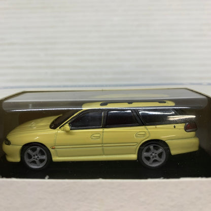 【中古品】 京商 kyosho 64 Collection SUBARU Legacy Touring Wagon Yellow ミニカー 061-260401-AS-23-min 万代Net店
