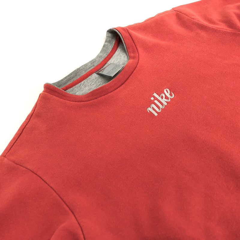 【現状渡し品】【メンズ】 NIKE ナイキ SWEATSHIRT スウェット トレーナー 長袖 トップス 古着 ヴィンテージ 146-261030-rs-04-fur サイズ：M カラー：レッド 万代Net店