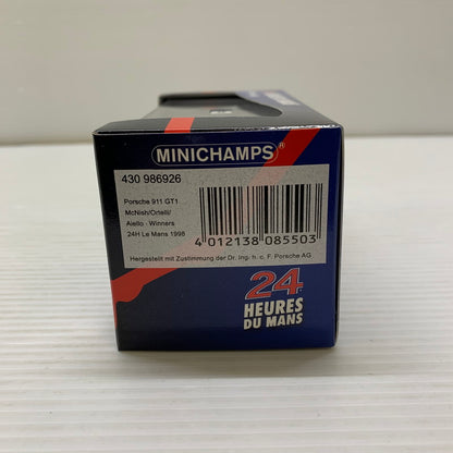 【中古品】 MINICHAMPS 1/43 Porsche 911 GT1 24h Le Mans 1998 Winner Mobil #26 ホワイト 24 HEURES DU MANS 430986926 ミニカー 061-260401-AS-18-min 万代Net店