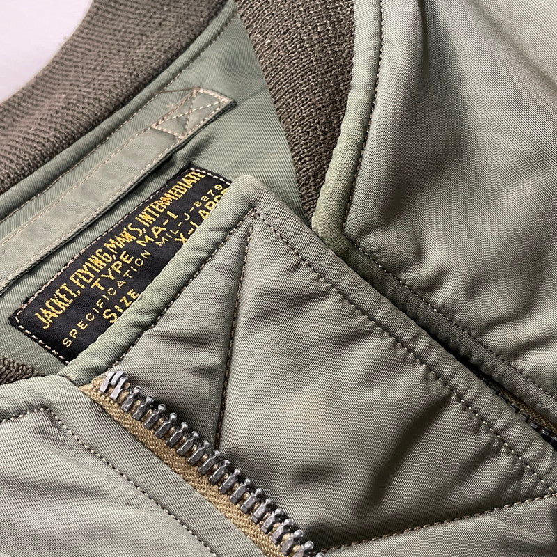 【中古品】【メンズ】 Buzz Rickson's バズリクソンズ MA-1 LION UNIFORM INC BR10981 T MA-1 ライオン ユニフォーム フライトジャケット アウター 復刻 145-251031-yo-16-fuz サイズ：XL カラー：カーキ 万代Net店