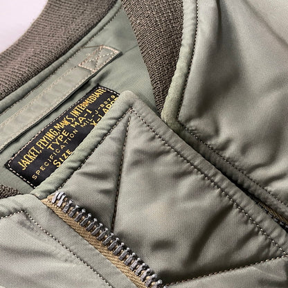 【中古品】【メンズ】 Buzz Rickson's バズリクソンズ MA-1 LION UNIFORM INC BR10981 T MA-1 ライオン ユニフォーム フライトジャケット アウター 復刻 145-251031-yo-16-fuz サイズ：XL カラー：カーキ 万代Net店