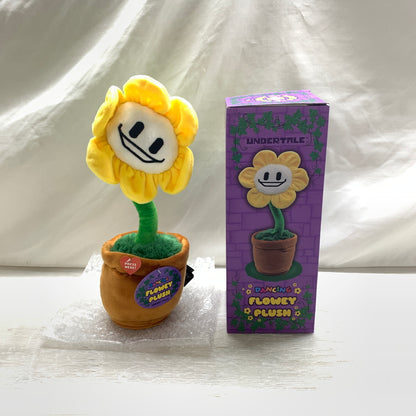 【現状渡し品】 UNDERTALE アンダーテイル ダンシングフラウィー ぬいぐるみ fangamer 箱あり 052-261022-YT-01-min 万代Net店