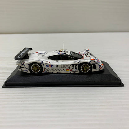 【中古品】 MINICHAMPS 1/43 Porsche 911 GT1 24h Le Mans 1998 Winner Mobil #26 ホワイト 24 HEURES DU MANS 430986926 ミニカー 061-260401-AS-18-min 万代Net店