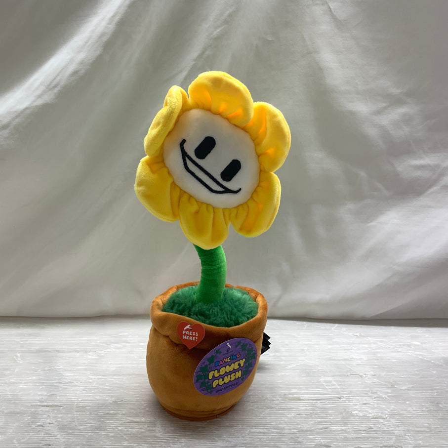 【現状渡し品】 UNDERTALE アンダーテイル ダンシングフラウィー ぬいぐるみ fangamer 箱あり 052-261022-YT-01-min 万代Net店