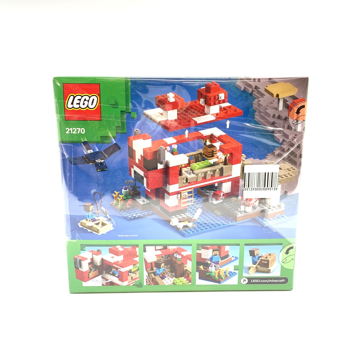 【中古美品】 レゴ(LEGO) マインクラフト ムーシュルームハウス 21270 038-260807-ko-01-fur 万代Net店