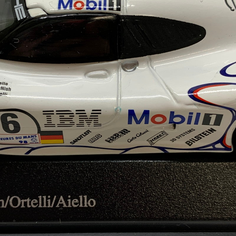 【中古品】 MINICHAMPS 1/43 Porsche 911 GT1 24h Le Mans 1998 Winner Mobil #26 ホワイト 24 HEURES DU MANS 430986926 ミニカー 061-260401-AS-18-min 万代Net店