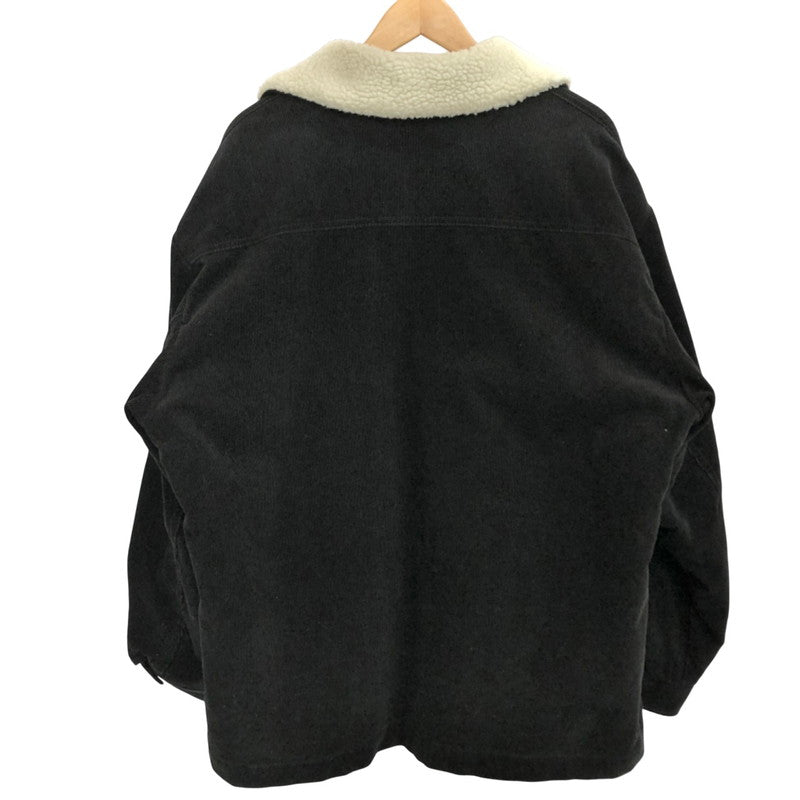 【現状渡し品】【メンズ】 WACKO MARIA ワコマリア × Wrangler WRANGE COAT WS9314 ランチコート コーデュロイジャケット 裏ボア アウター ストリート系 142-251211-rs-02-fur サイズ：XL カラー：ブラック 万代Net店