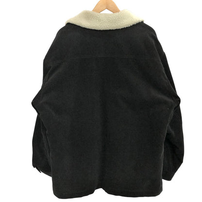 【現状渡し品】【メンズ】 WACKO MARIA ワコマリア × Wrangler WRANGE COAT WS9314 ランチコート コーデュロイジャケット 裏ボア アウター ストリート系 142-251211-rs-02-fur サイズ：XL カラー：ブラック 万代Net店