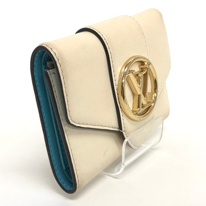 【現状渡し品】【レディース】 LOUIS VUITTON ルイ・ヴィトン M69176 ポルトフォイユLV ポンヌフ コンパクト カーフ 三つ折り 財布 ウォレット 179-260819-rs-01-fur カラー：アイボリー系 万代Net店