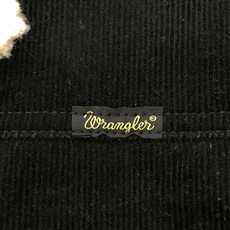 【現状渡し品】【メンズ】 WACKO MARIA ワコマリア × Wrangler WRANGE COAT WS9314 ランチコート コーデュロイジャケット 裏ボア アウター ストリート系 142-251211-rs-02-fur サイズ：XL カラー：ブラック 万代Net店