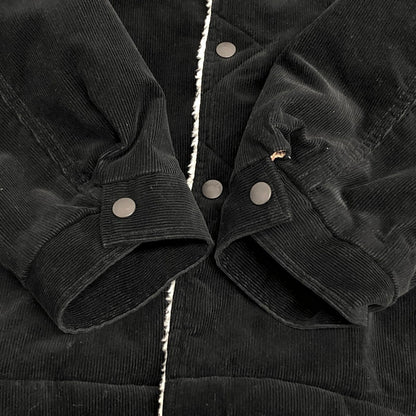 【現状渡し品】【メンズ】 WACKO MARIA ワコマリア × Wrangler WRANGE COAT WS9314 ランチコート コーデュロイジャケット 裏ボア アウター ストリート系 142-251211-rs-02-fur サイズ：XL カラー：ブラック 万代Net店