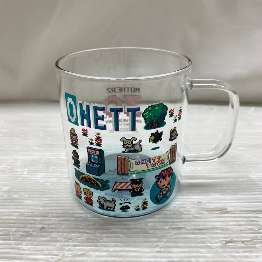 【現状渡し品】 一番くじ MOTHER2 ギーグの逆襲 30th Anniversary C賞 まちのおみやげガラスマグカップ オネット バンダイ 箱あり 052-261022-YT-02-min 万代Net店