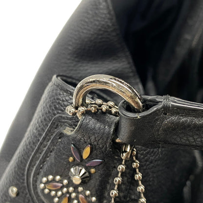【中古品】【レディース】 COACH コーチ STUDZ HAND BAG スタッズ ハンド バッグ カバン 180-261027-kh-12-izu カラー：ブラック 万代Net店
