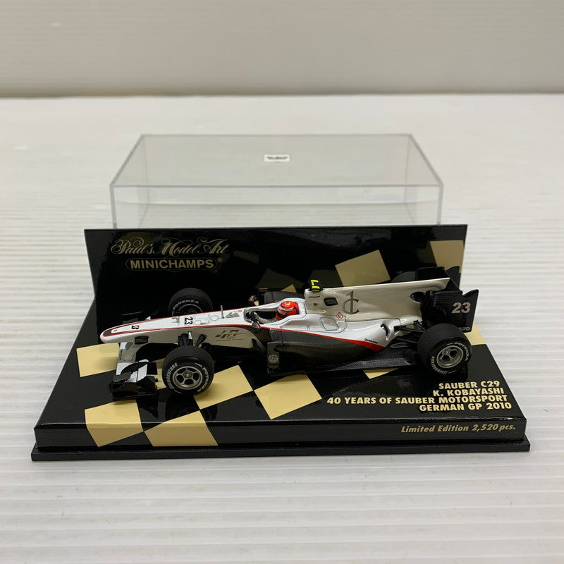 【中古品】 MINICHAMPS SAUBER C29 K.KOBAYASHI 40 YEARS OF SAUBER MOTORSPORT GERMAN GP 2010 ミニカー 061-260401-AS-21-min 万代Net店