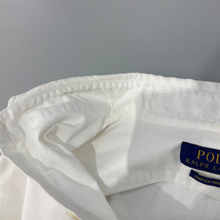 【中古品】【メンズ】 POLO RALPH LAUREN ポロ・ラルフローレン 710636139001 L/S シャツ 147-260214-WA-02-iwa サイズ：L カラー：ホワイト 万代Net店
