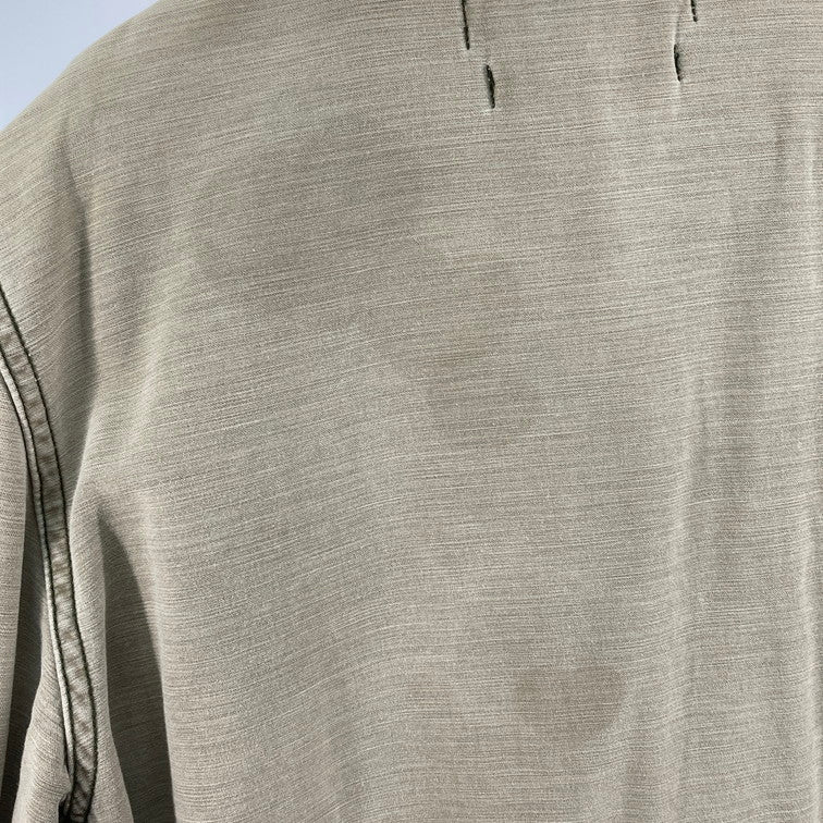 【中古品】【メンズ】 REMI RELIEF レミレリーフ L/S STUDS WORK SHIRT シャツ 140-260214-WA-03-iwa サイズ：S カラー：カーキ 万代Net店