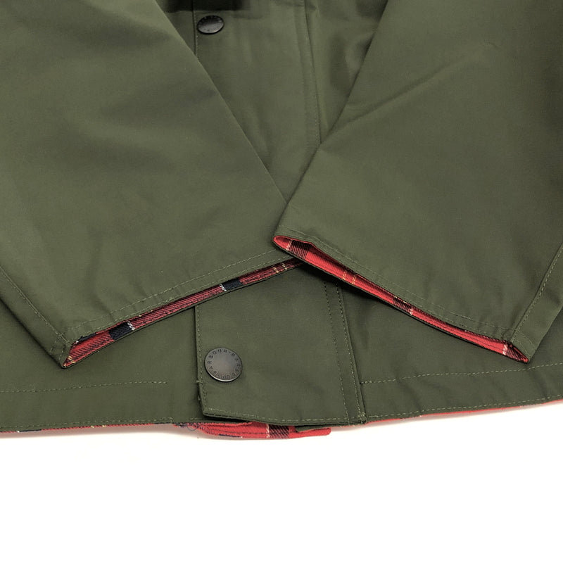 【中古美品】【メンズ】 Barbour × ADAM ET ROPE バブアー アダムエロペ REVERSIBLE TRANSPORT JKT 242MCA0810 トランスポート リバーシブル ジャケット アウター 144-260806-rs-06-fur サイズ：36 カラー：グリーン×レッド 万代Net店