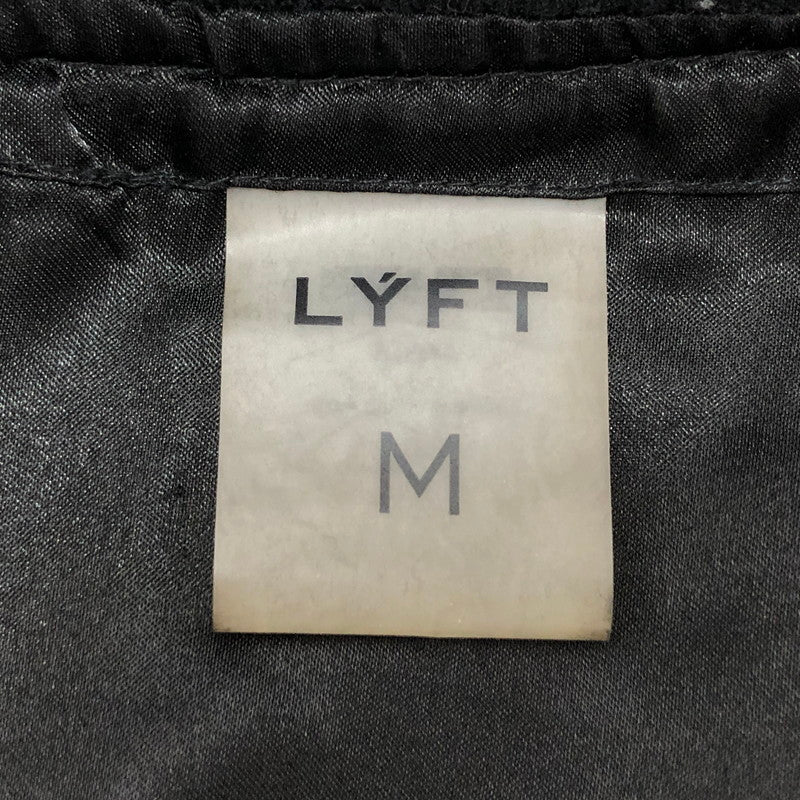 【現状渡し品】【メンズ】 LYFT リフト Message Ring Stadium Jacket M-JK-0497 スタジアムジャケット スタジャン アウター 142-260226-rs-02-fur サイズ：M カラー：ブラック/ベージュ 万代Net店