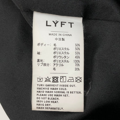 【現状渡し品】【メンズ】 LYFT リフト Message Ring Stadium Jacket M-JK-0497 スタジアムジャケット スタジャン アウター 142-260226-rs-02-fur サイズ：M カラー：ブラック/ベージュ 万代Net店