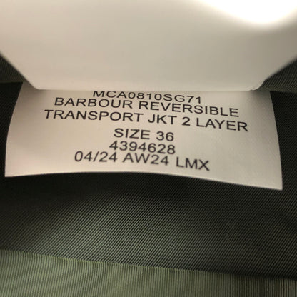 【中古美品】【メンズ】 Barbour × ADAM ET ROPE バブアー アダムエロペ REVERSIBLE TRANSPORT JKT 242MCA0810 トランスポート リバーシブル ジャケット アウター 144-260806-rs-06-fur サイズ：36 カラー：グリーン×レッド 万代Net店