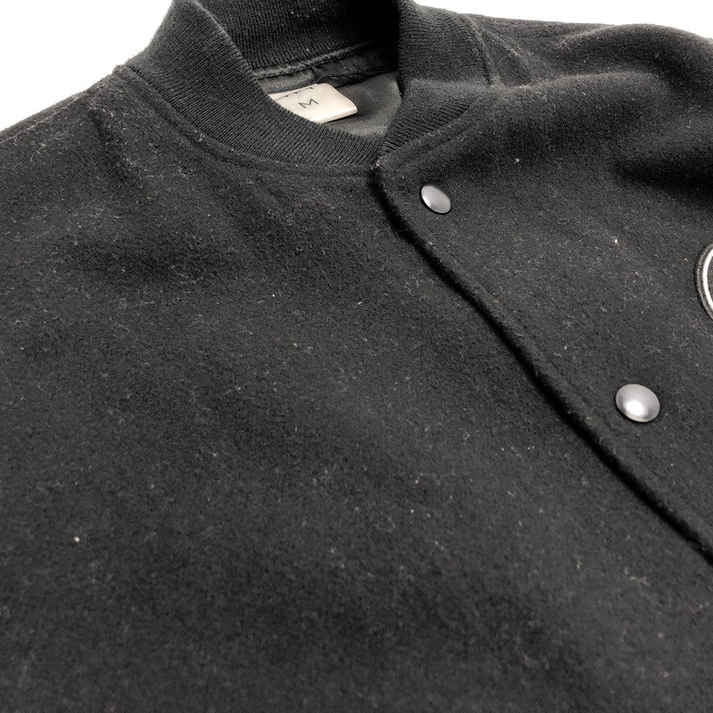 【現状渡し品】【メンズ】 LYFT リフト Message Ring Stadium Jacket M-JK-0497 スタジアムジャケット スタジャン アウター 142-260226-rs-02-fur サイズ：M カラー：ブラック/ベージュ 万代Net店