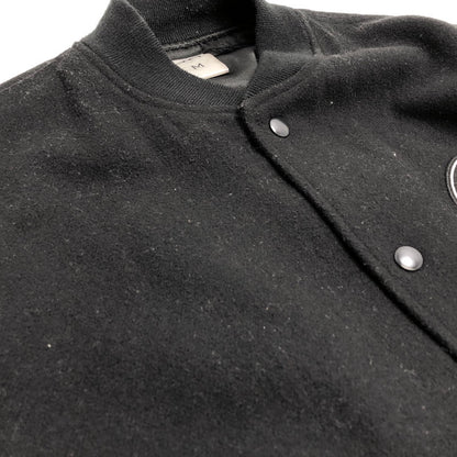 【現状渡し品】【メンズ】 LYFT リフト Message Ring Stadium Jacket M-JK-0497 スタジアムジャケット スタジャン アウター 142-260226-rs-02-fur サイズ：M カラー：ブラック/ベージュ 万代Net店