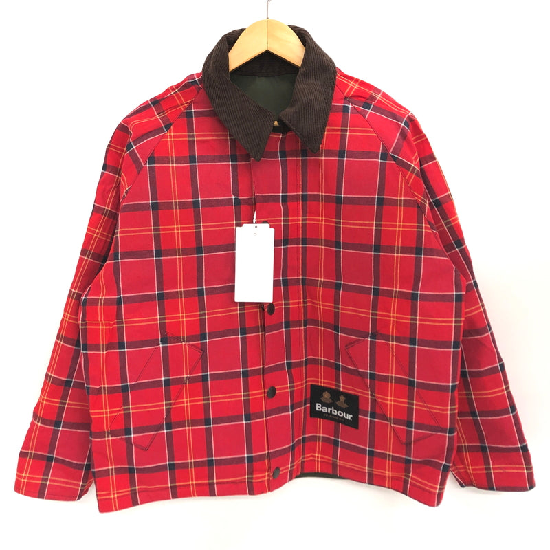 【中古美品】【メンズ】 Barbour × ADAM ET ROPE バブアー アダムエロペ REVERSIBLE TRANSPORT JKT 242MCA0810 トランスポート リバーシブル ジャケット アウター 144-260806-rs-06-fur サイズ：36 カラー：グリーン×レッド 万代Net店