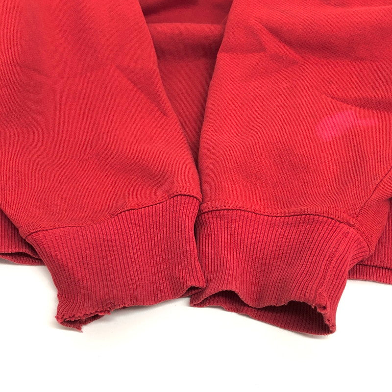 【ジャンク品】【メンズ】 FILA フィラ 90s プルオーバー フーディ パーカー 長袖 トップス 古着 ヴィンテージ系 146-250916-rs-03-fur サイズ：M カラー：レッド 万代Net店