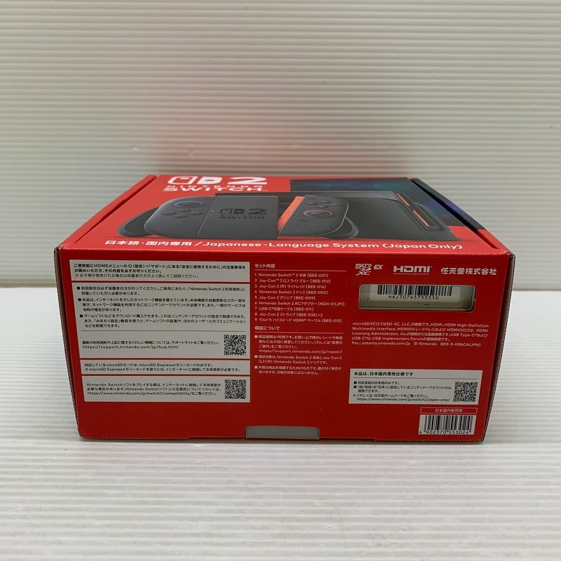 【中古美品】 Nintendo Switch 2(日本語・国内専用) ニンテンドースイッチ2 ゲーム機本体 035-260705-AS-15-min 万代Net店