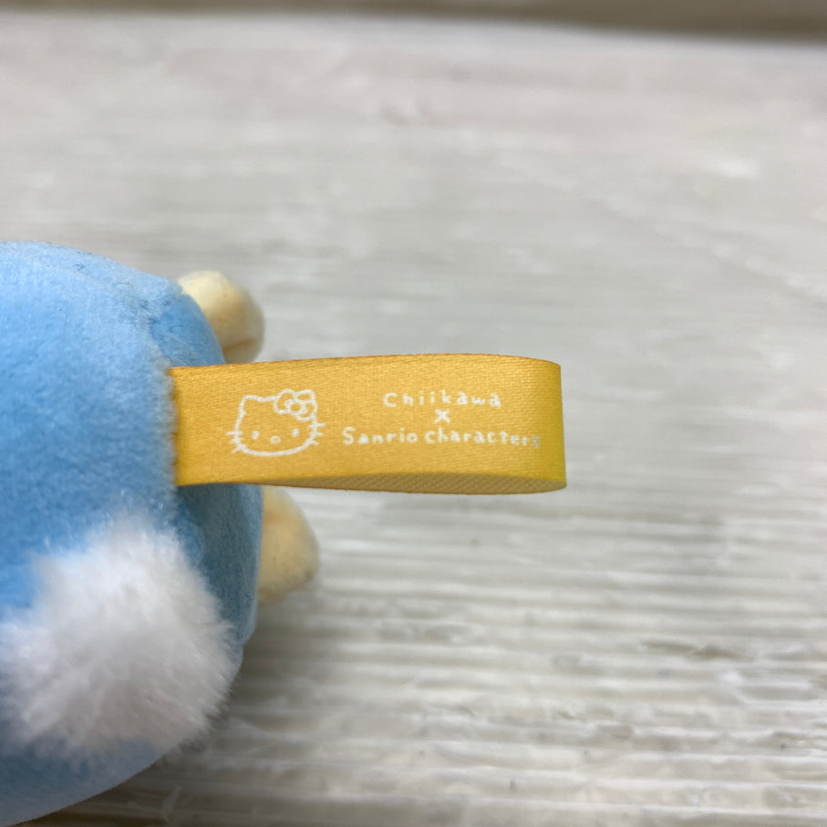 【現状渡し品】 ちいかわ×サンリオキャラクターズ 持ちますマスコット うさぎ・ハローキティ ぬいぐるみ 039-261022-YT-09-min 万代Net店