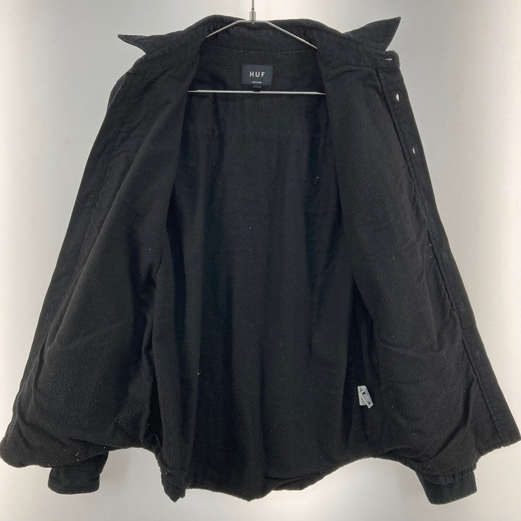 【中古品】【メンズ】 HUF ハフ HUF 長袖シャツ 142-260214-WA-09-iwa サイズ：S カラー：ブラック 万代Net店