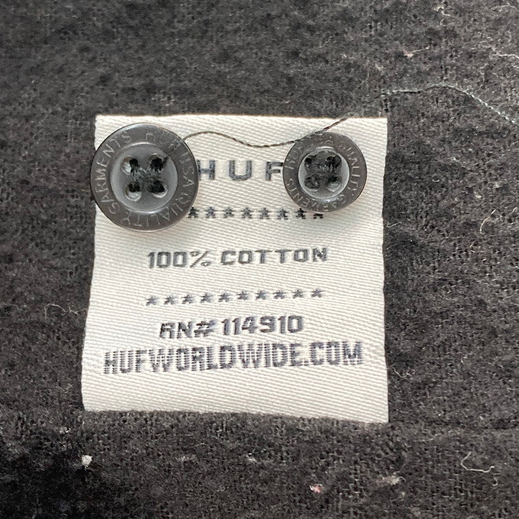 【中古品】【メンズ】 HUF ハフ HUF 長袖シャツ 142-260214-WA-09-iwa サイズ：S カラー：ブラック 万代Net店