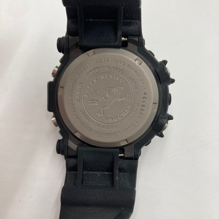 【中古品】【メンズ】 CASIO カシオ G-SHOCK Gショック DW-8200 2代目 チタンフロッグマン TITANIUM 腕時計 196-251219-SY-02-iwa カラー：ブラック 万代Net店